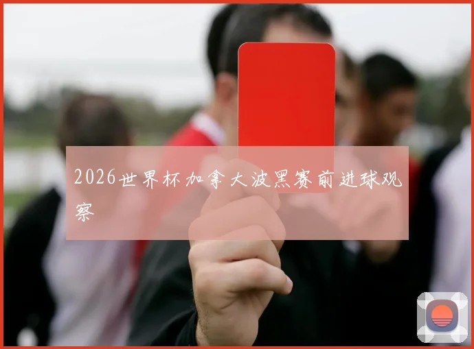 2026世界杯加拿大波黑赛前进球观察